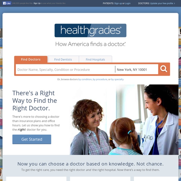 HealthGrades > Find a Doctor