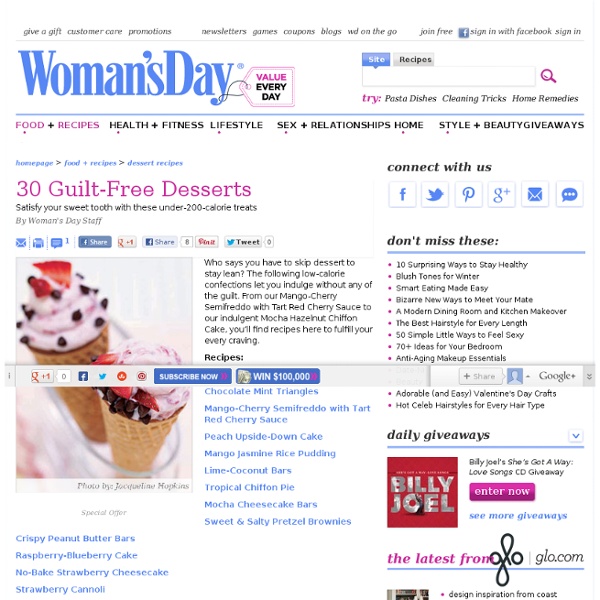 Healthy Dieting with Guilt Free Desserts – Healthy Diet Tips on WomansDay.com