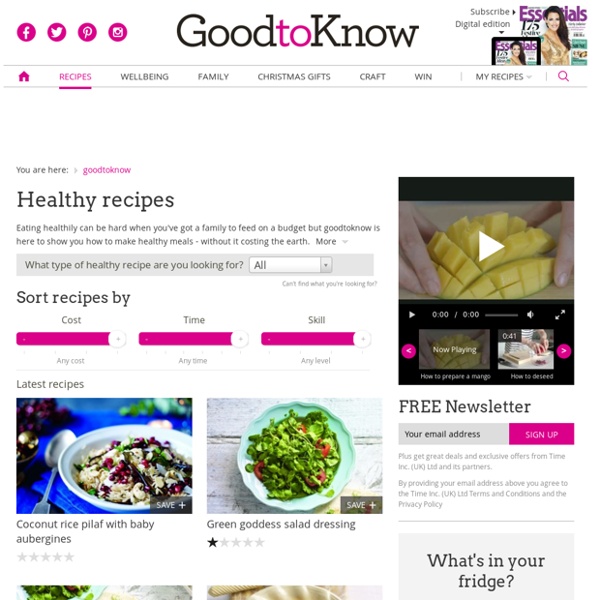 Healthy eating - recipes