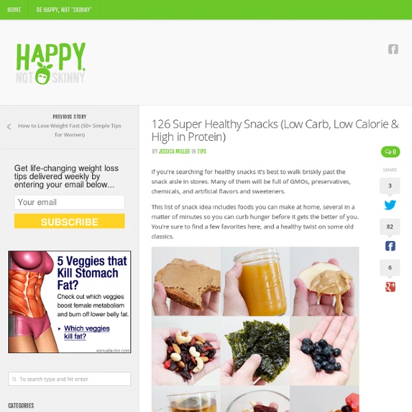 126 Super Healthy Snacks (Low Calorie & High Protein)