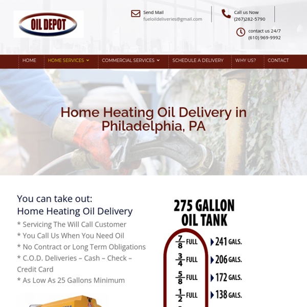 Heating Oil Delivery in Philadelphia, PA