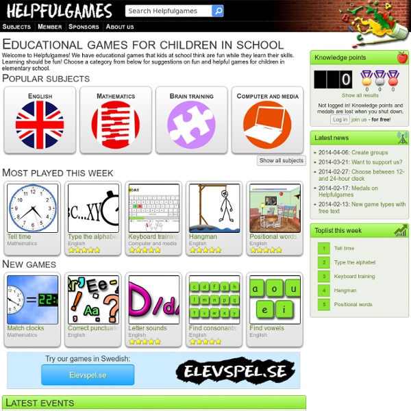 Helpfulgames.com - Educational games for kids