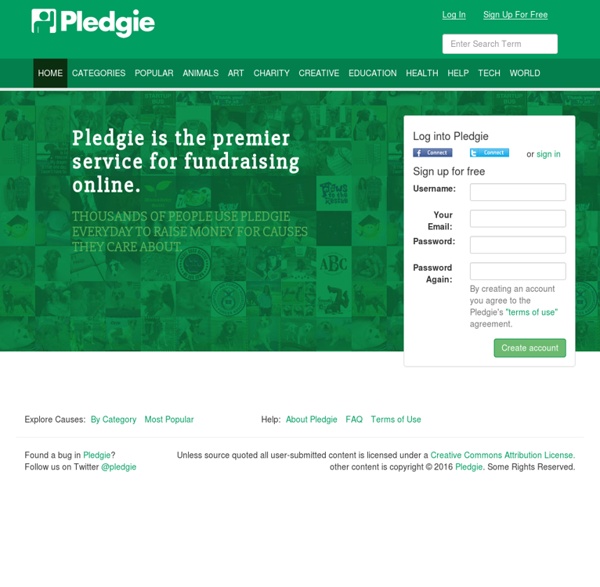 Pledgie ? Helping you help others.