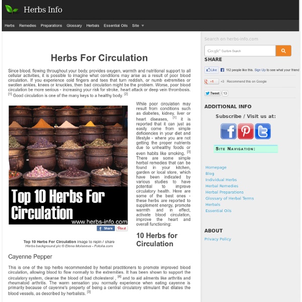 Herbs For Circulation