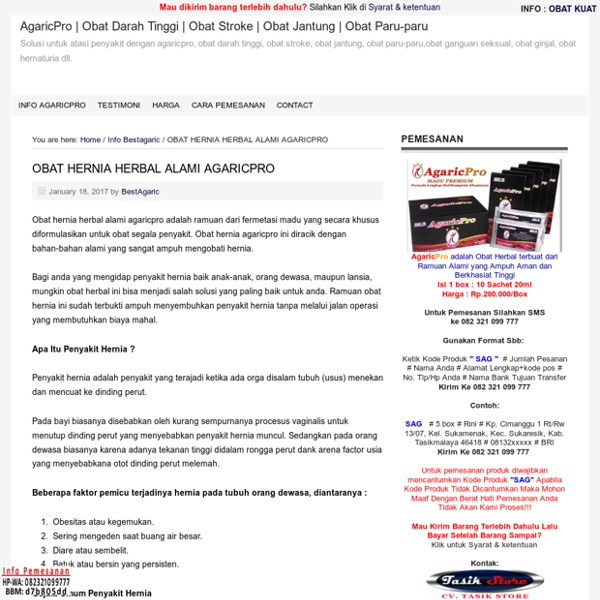 OBAT HERNIA HERBAL ALAMI AGARICPRO