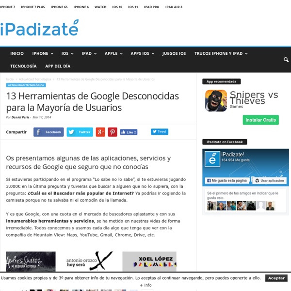 13 Herramientas de Google Desconocidas para la Mayoría de Usuarios