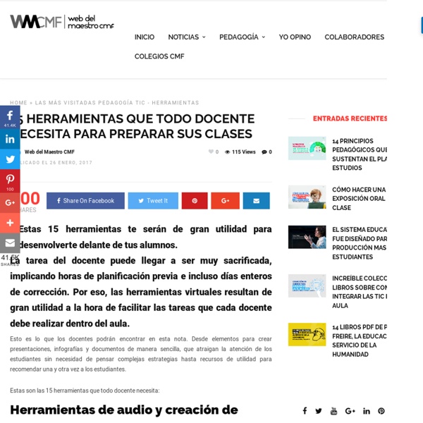 WEB DEL MAESTRO CMF - RECURSOS PEDAGÓGICOS