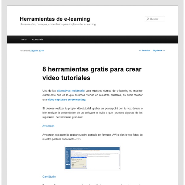 8 herramientas gratis para crear video tutoriales
