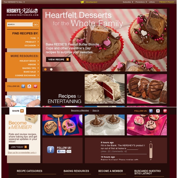 HERSHEYS Kitchens Home Page Recipes
