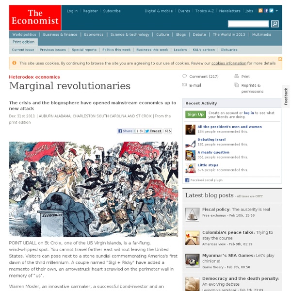 Heterodox economics: Marginal revolutionaries