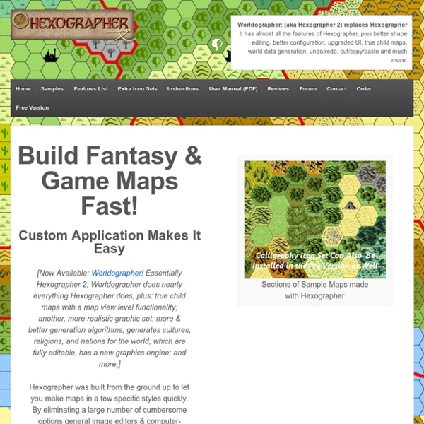 World/Starmap/Wilderness Map Creation Software