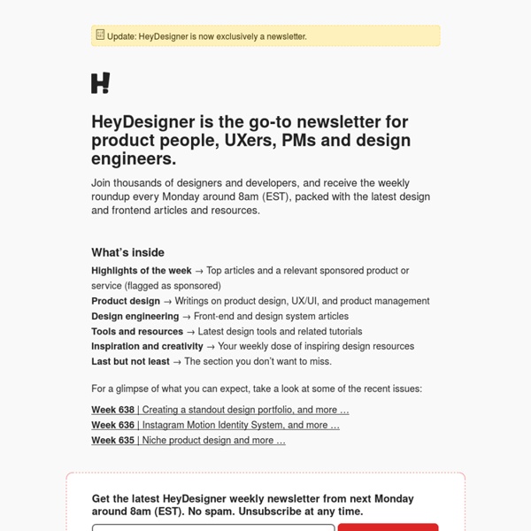 Hey, designer!