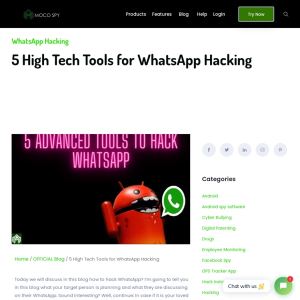 □ 5 High Tech Tools To WhatsApp Hacking - Hack WhatsApp
