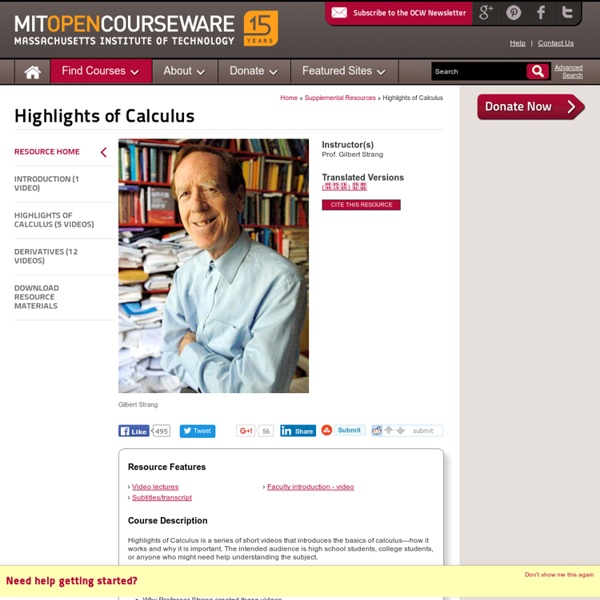 Free Online MIT Course Materials for High School