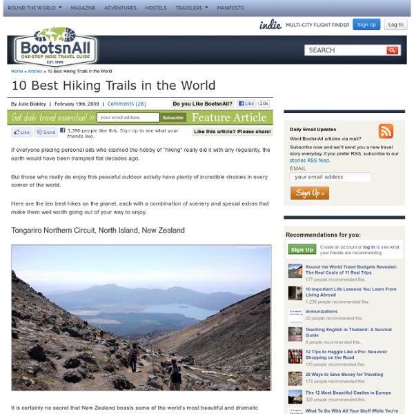 10 Best Hiking Trails in the World