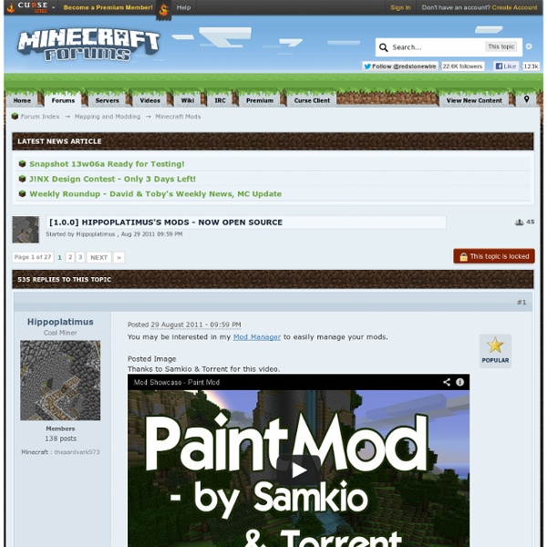 7.3] Hippoplatimus's Mods - Paint Mod (now with ModLoader!)