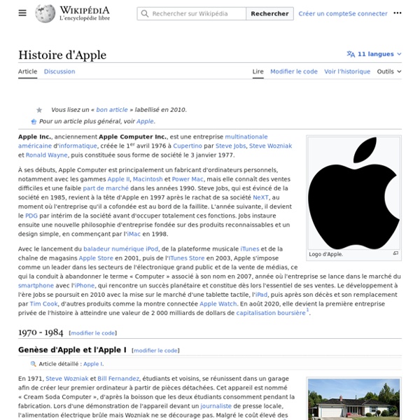 Histoire d'Apple