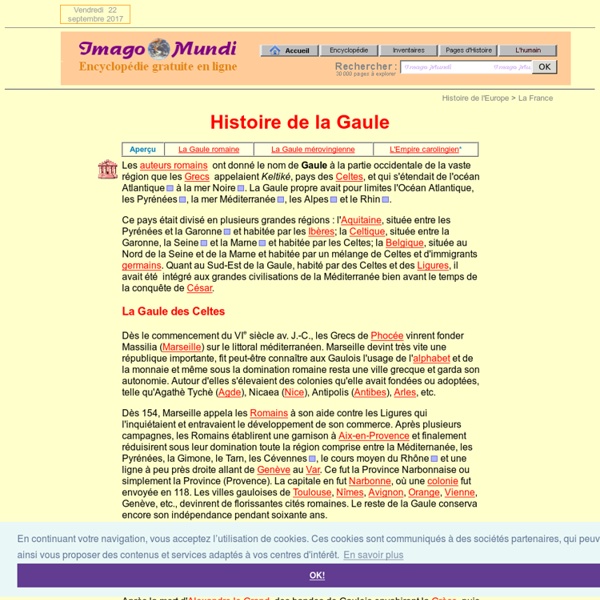 Histoire de la Gaule.