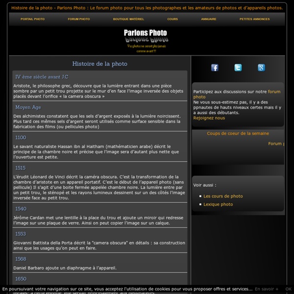 Histoire de la photo