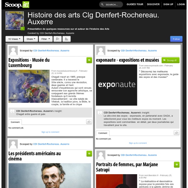 Histoire des arts Clg Denfert-Rochereau. Auxerre
