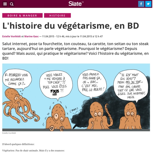 L'histoire du végétarisme, en BD
