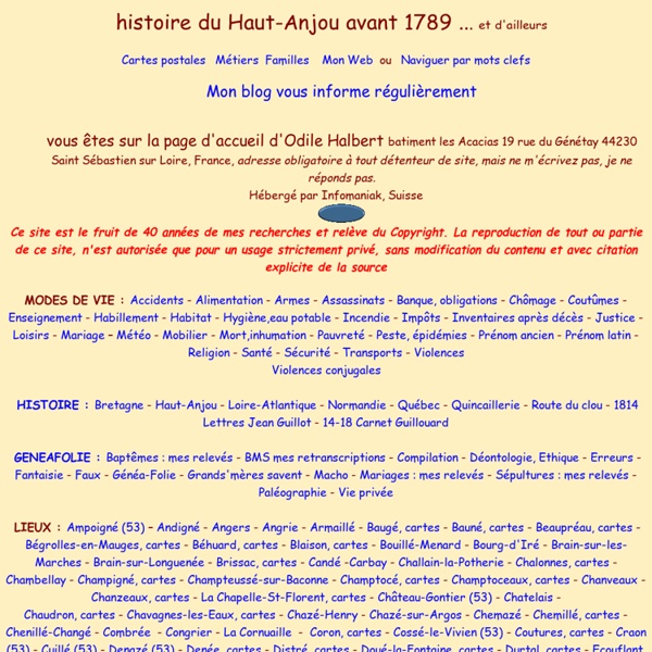 Histoire du Haut-Anjou et des quincailliers normands