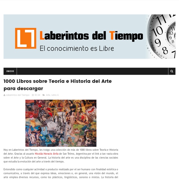 1000 Libros sobre Teoría e Historia del Arte para descargar