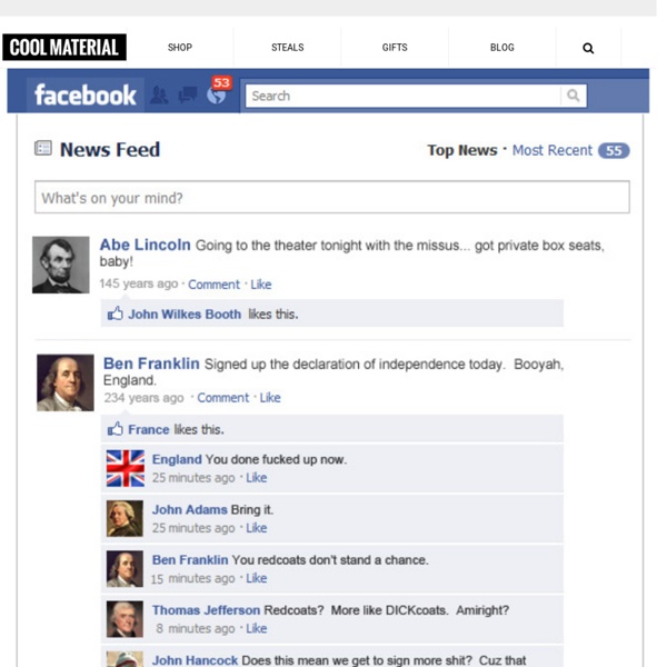 If Historical Events had Facebook Statuses