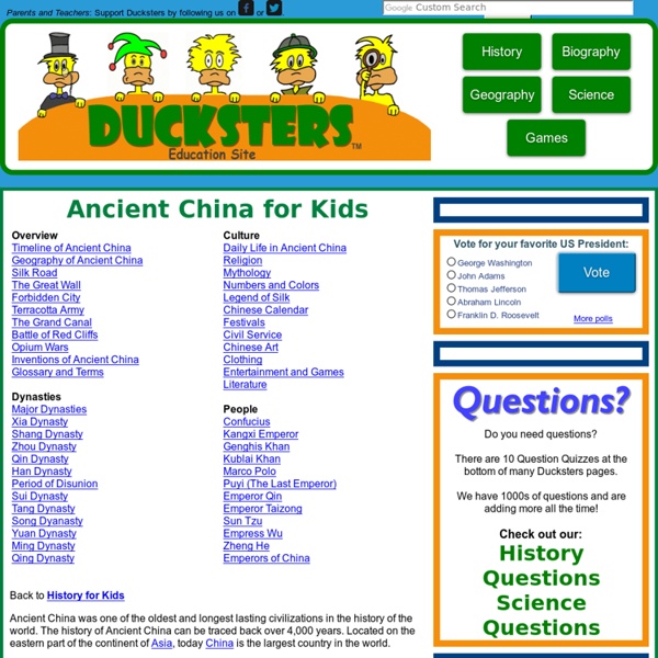 History: Ancient China for Kids