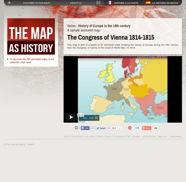History of Europe in the 19th century : The Congress of Vienna 1814-1815 (The map as History)
