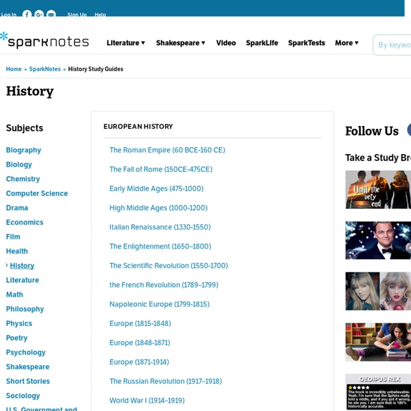 History Study Guides - SparkNotes