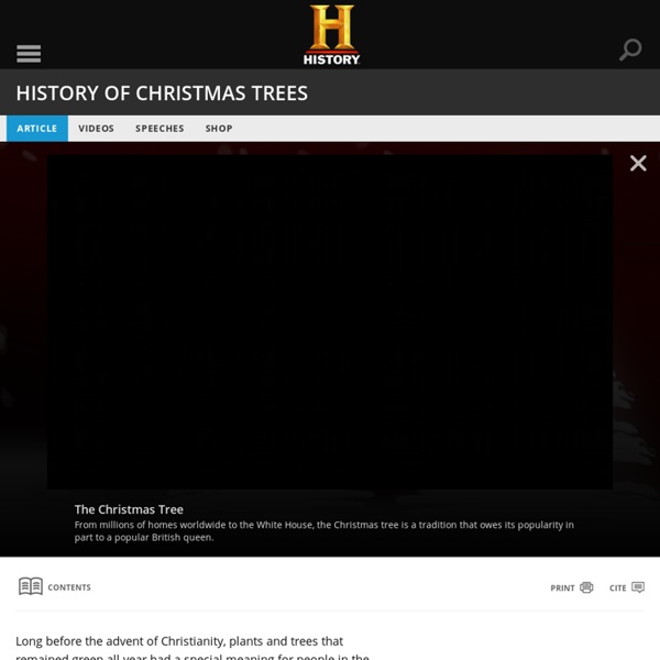 History of Christmas Trees - Christmas