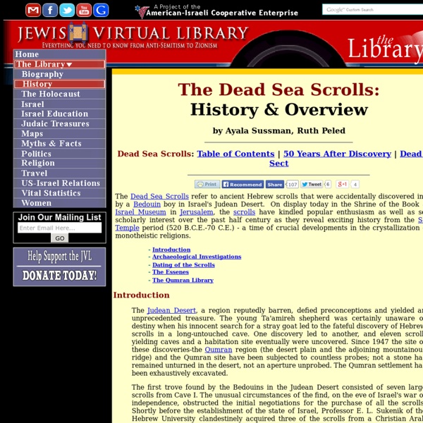 The Dead Sea Scrolls