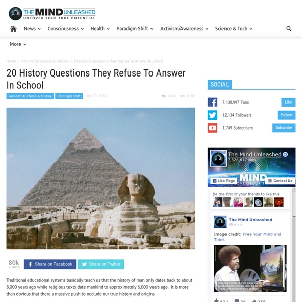 20 History Questions They Refuse To Answer In School