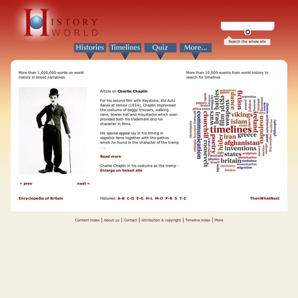 HistoryWorld - History and Timelines