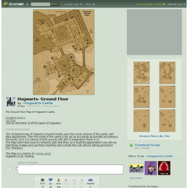 Hogwarts- Ground Floor by =Hogwarts-Castle on deviantART | Pearltrees