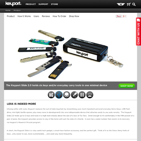 Replace Your Keychain w/Technology, Convenience, & Style - Keyport Slide and Blades