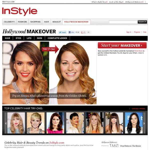 Hollywood Hair Virtual Makeover - Try On Celebrity Hairstyles Online ...