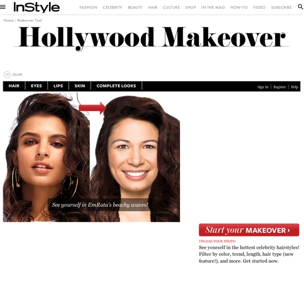 Hollywood Hair Virtual Makeover - Celebrity Hairstyles Try-On Tool