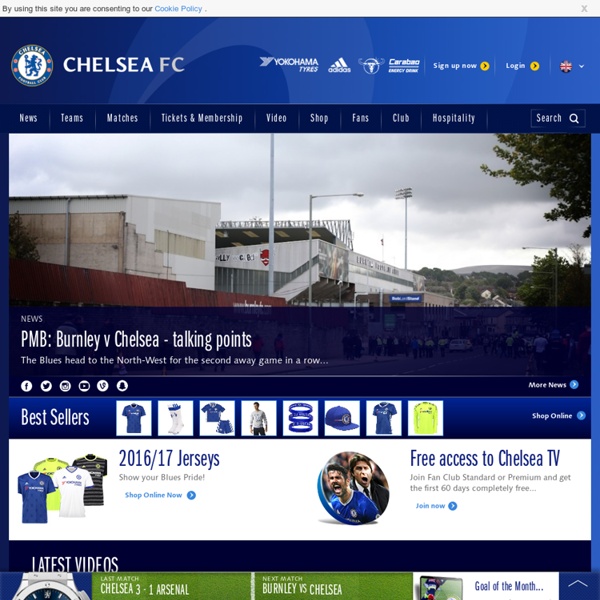 Chelsea Football Club - Official Site for News, Tickets, Fixtures, Video, Mobile & the Chelsea Megastore Shop