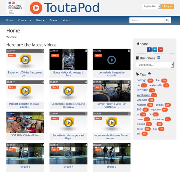 Toutatice Toutapod : plateforme de streaming vidéo