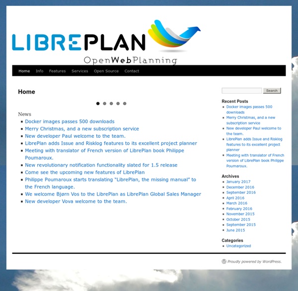 LibrePlan: The open source web application for project planning, monitoring and control