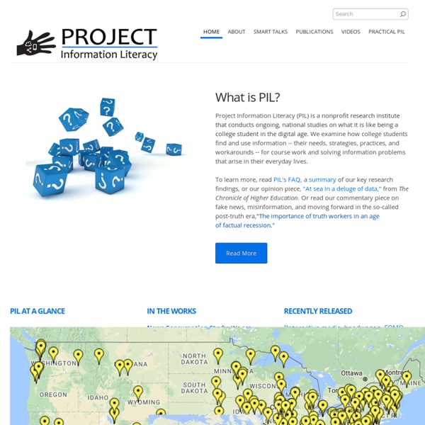 Project Information Literacy - Home