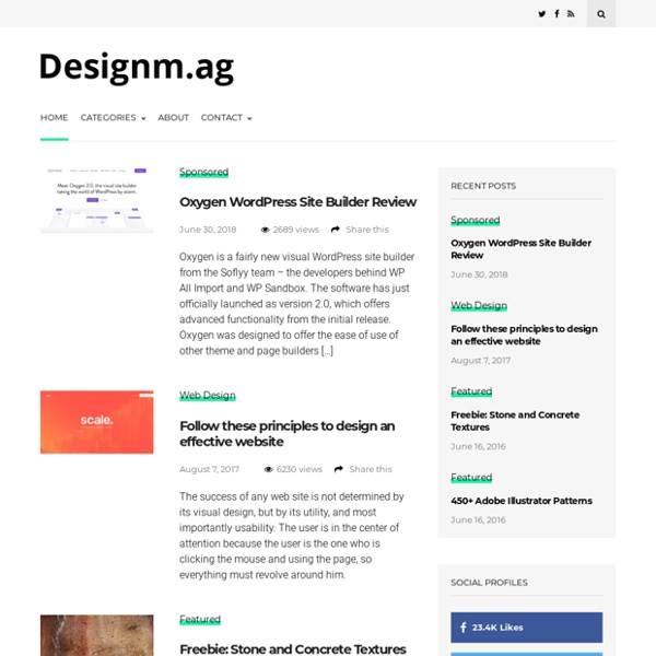 Web Design Blog - Designers Inspiration Community - Web Development Blog - Web Design Blog – DesignM.ag