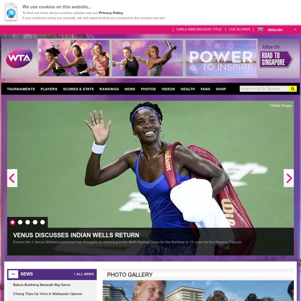 WTA tennis rankings & scores