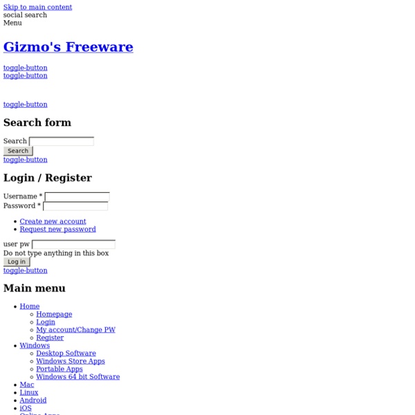 Gizmo&#039;s Freeware Reviews