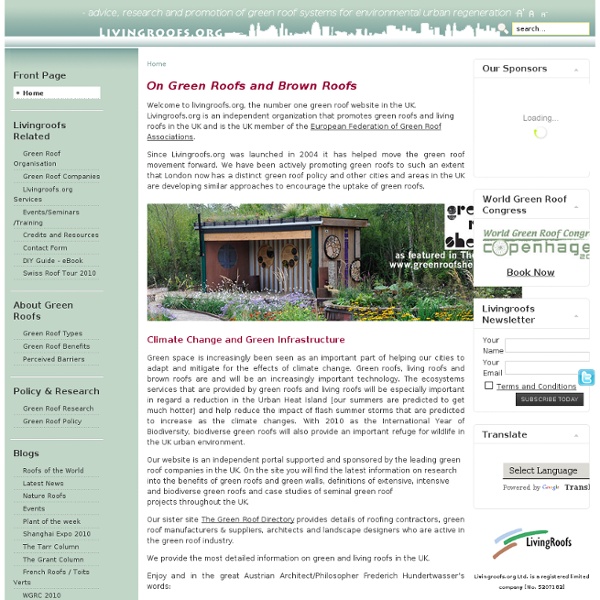 About Livingroofs.org & Living Roofs