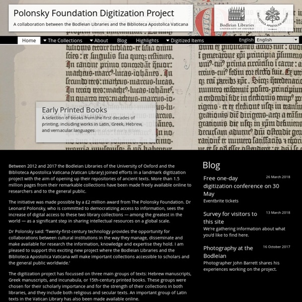 Polonsky Foundation Digitization Project