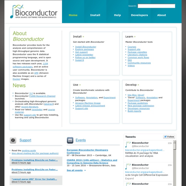 Bioconductor - Home