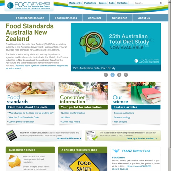 FSANZ. Seguridad Alimentaria de Australia y Nueva Zelanda